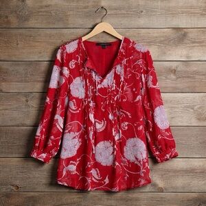 Tommy Hilfiger Red Floral Tunic - S